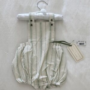 Kristin Ellen Hockman x Edgehill Collection Striped Baby Bubble Romper